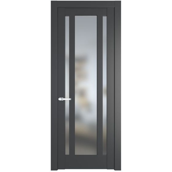 Межкомнатная дверь эмаль Profil Doors 3.5.2PM графит остеклённая