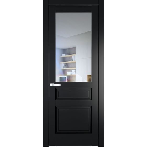 Межкомнатная дверь эмаль Profil Doors 3.5.3PD блэк остеклённая