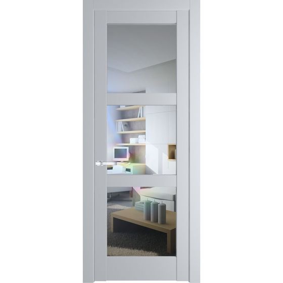 Межкомнатная дверь эмаль Profil Doors 4.6.2PD лайт грей остеклённая