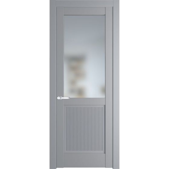 Межкомнатная дверь эмаль Profil Doors 2.2.2PM смоки остеклённая