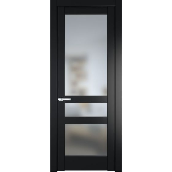 Межкомнатная дверь эмаль Profil Doors 3.5.2PD блэк остеклённая