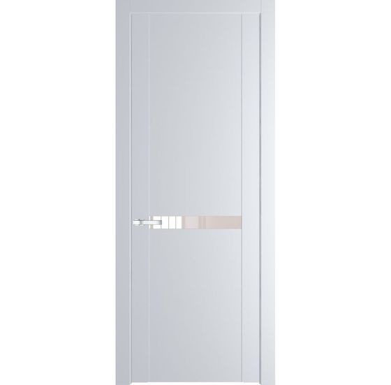 Межкомнатная дверь эмаль Profil Doors 1.4P вайт стекло перламутровый лак