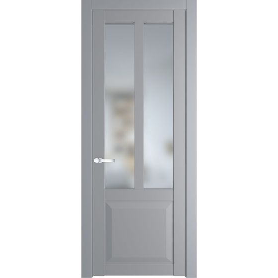 Межкомнатная дверь эмаль Profil Doors 1.8.2PD смоки остеклённая