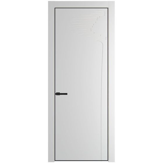 Profil Doors 25PA крем вайт профиль чёрный матовый