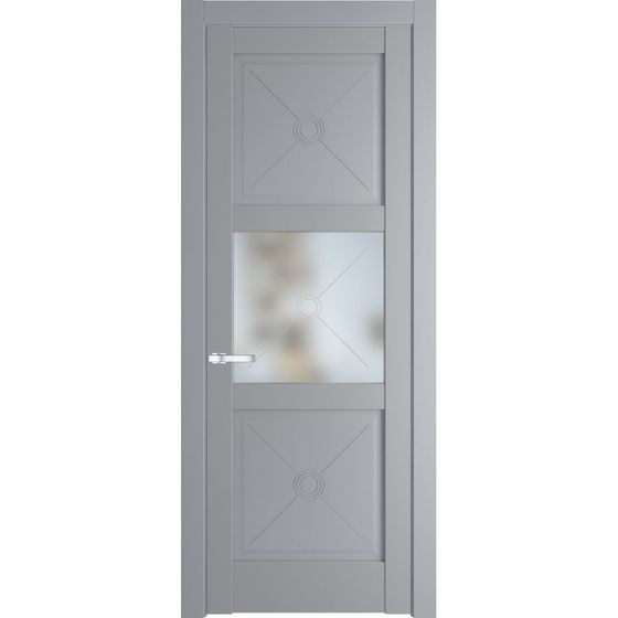 Межкомнатная дверь эмаль Profil Doors 1.4.2PM смоки остеклённая