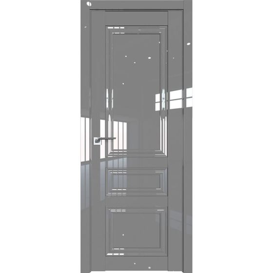 Межкомнатная дверь глянцевая Profil Doors 124L грей люкс глухая