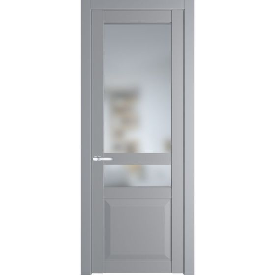 Межкомнатная дверь эмаль Profil Doors 1.5.4PD смоки остеклённая