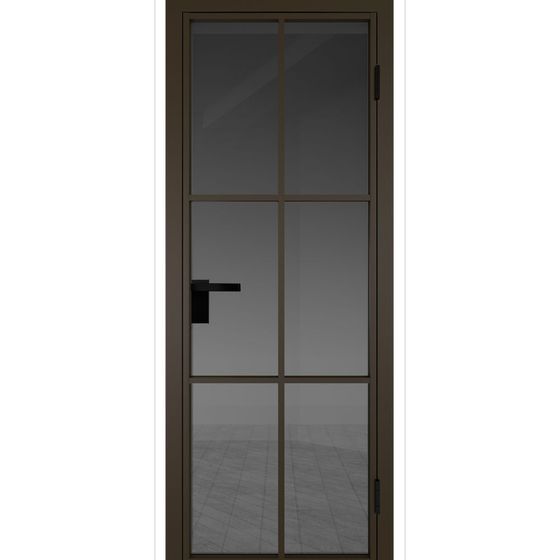 Межкомнатная дверь алюминиевая Profil Doors 3AG деорэ остеклённая