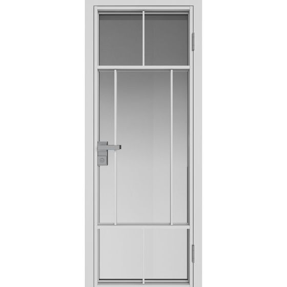 Межкомнатная дверь алюминиевая Profil Doors 10AG вайт остеклённая