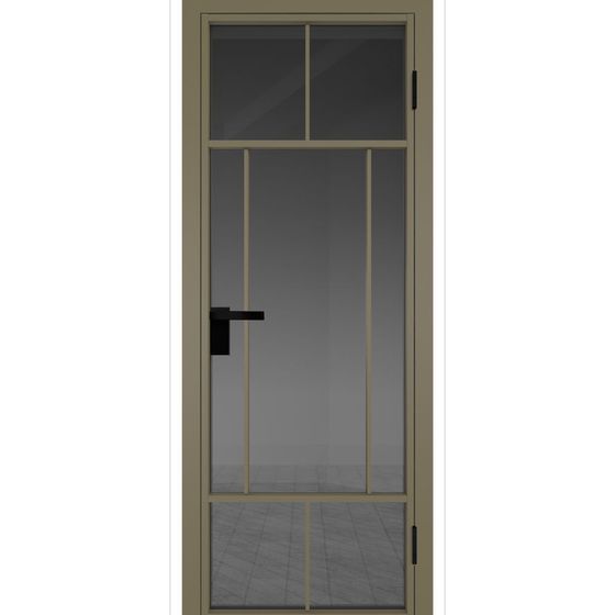 Межкомнатная дверь алюминиевая Profil Doors 10AG шампань остеклённая