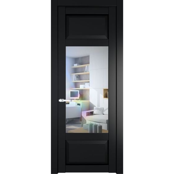Межкомнатная дверь эмаль Profil Doors 2.3.3PD блэк остеклённая