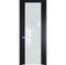 Межкомнатная дверь эмаль Profil Doors 1.7P нэви блу стекло белый лак