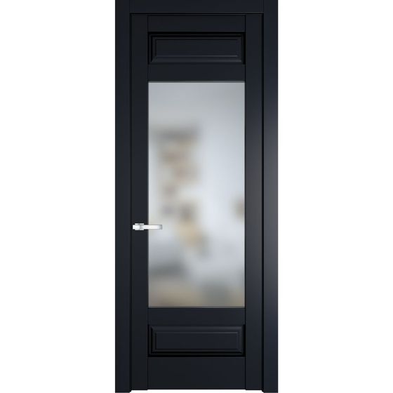 Межкомнатная дверь эмаль Profil Doors 4.3.3PD нэви блу остеклённая