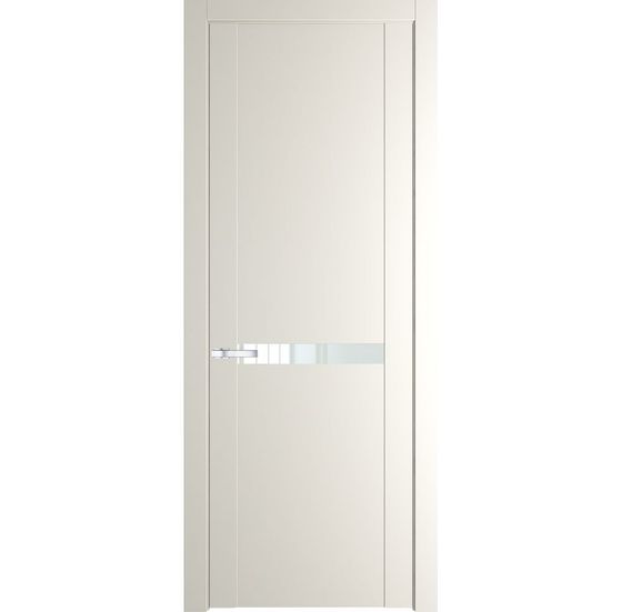 Межкомнатная дверь эмаль Profil Doors 1.4P перламутр белый стекло белый лак
