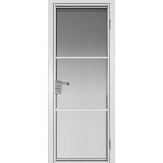 Межкомнатная дверь алюминиевая Profil Doors 13AG вайт остеклённая