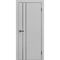 Межкомнатная дверь экошпон ДП 58 silver gray AL black