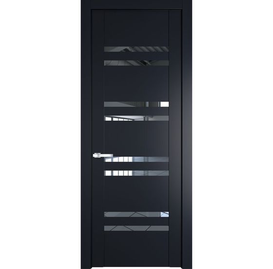 Межкомнатная дверь эмаль Profil Doors 1.6P нэви блу стекло прозрачное