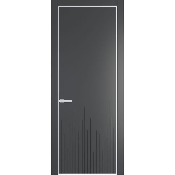 Фото межкомнатной двери эмаль Profil Doors 7PE графит глухая кромка матовая