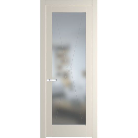Межкомнатная дверь эмаль Profil Doors 1.1.2PM кремовая магнолия остеклённая