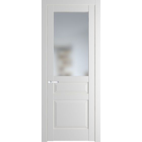 Межкомнатная дверь эмаль Profil Doors 4.5.3PD крем вайт остеклённая