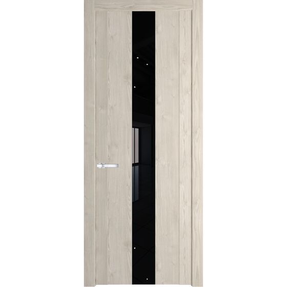Межкомнатная дверь Profil Doors 1.9N каштан светлый стекло чёрный лак