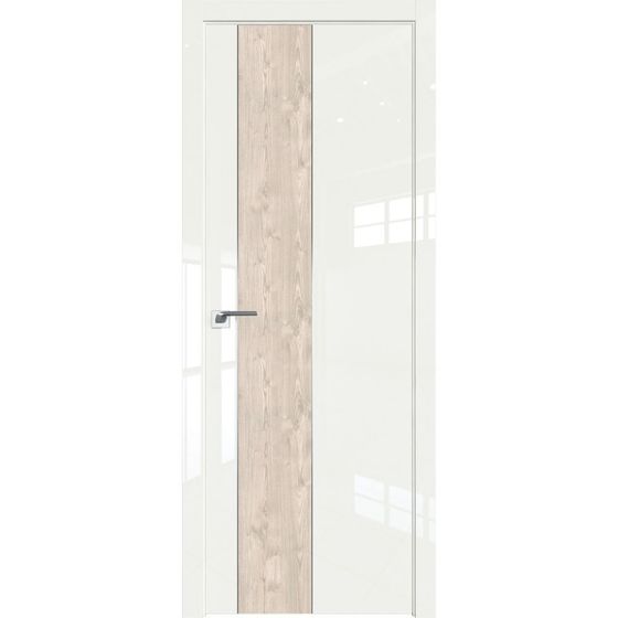 Межкомнатная дверь глянцевая Profil Doors 105LK дарквайт люкс со вставкой