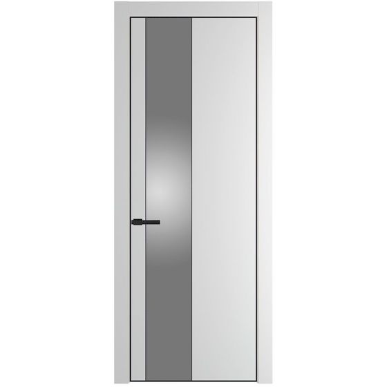 Profil Doors 19PA крем вайт профиль чёрный матовый стекло серебро матлак