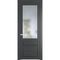 Межкомнатная дверь эмаль Profil Doors 2.5.3PD графит остеклённая