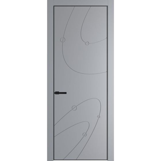 Фото межкомнатной двери эмаль Profil Doors 5PE смоки глухая кромка чёрная