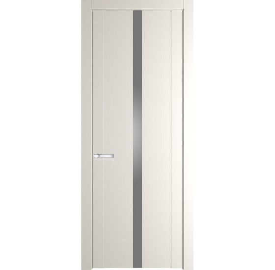 Межкомнатная дверь эмаль Profil Doors 1.8P перламутр белый стекло серебро матлак