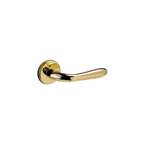 Дверная ручка Comit Profil Doors Goccia на розетке RO02 золото глянец