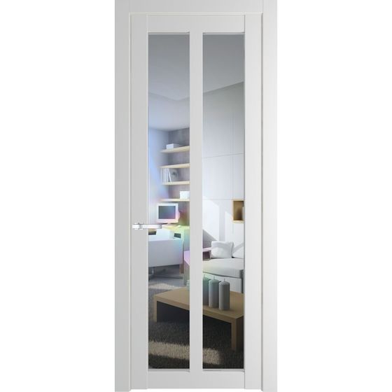 Межкомнатная дверь эмаль Profil Doors 1.7.2PD крем вайт остеклённая