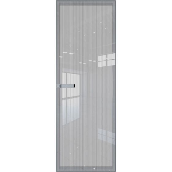 Скрытая алюминиевая дверь Invisible 1AGN стекло страйп