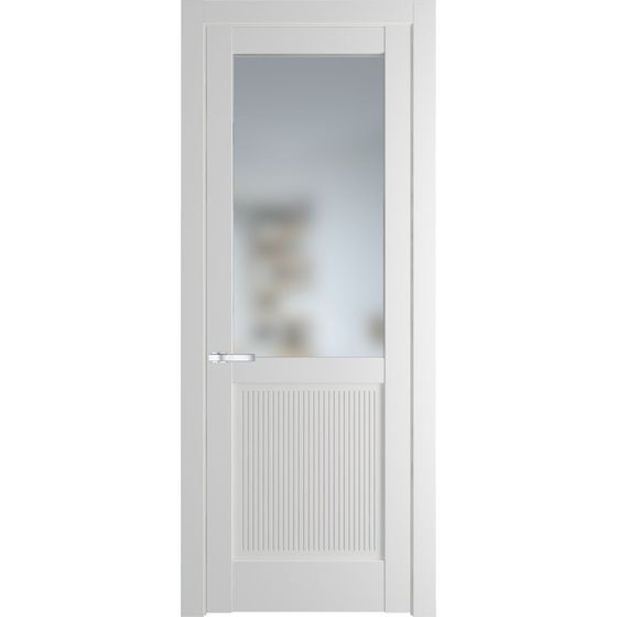 Межкомнатная дверь эмаль Profil Doors 2.2.2PM крем вайт остеклённая