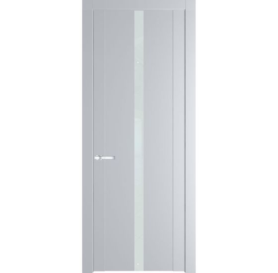 Межкомнатная дверь эмаль Profil Doors 1.8P лайт грей стекло белый лак