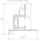 Чертёж скрытой коробки INVISIBLE REVERSE Profil Doors