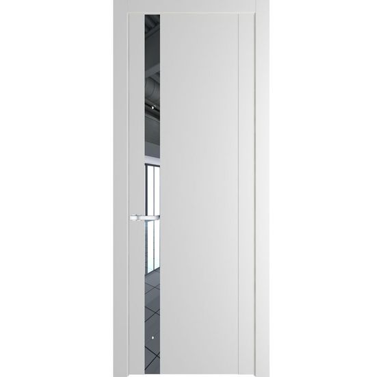 Межкомнатная дверь эмаль Profil Doors 1.2P крем вайт стекло зеркало