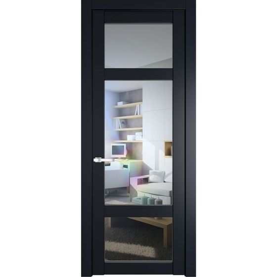 Межкомнатная дверь эмаль Profil Doors 1.3.2PD нэви блу остеклённая