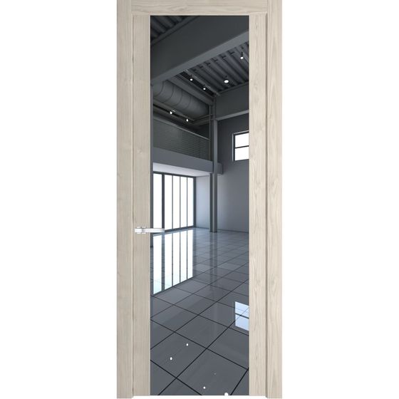 Межкомнатная дверь эмаль Profil Doors 1.7N каштан светлый зеркало