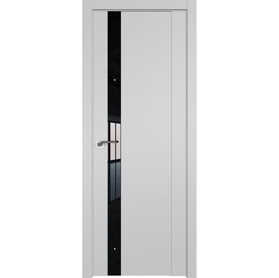 Фото межкомнатной двери экошпон Profil Doors 62U манхэттен стекло чёрный лак