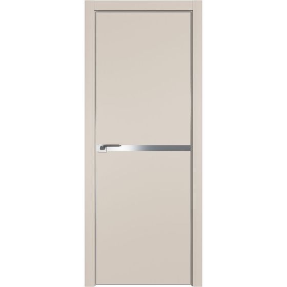 Межкомнатная дверь unilack Profil Doors 11E санд с алюминиевым молдингом