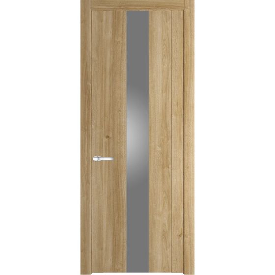Межкомнатная дверь Profil Doors 1.9N дуб карамель стекло серебро матлак