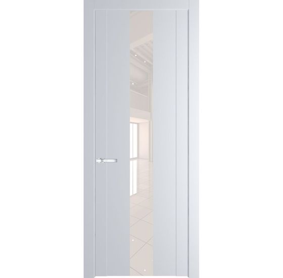Межкомнатная дверь эмаль Profil Doors 1.9P вайт стекло перламутровый лак