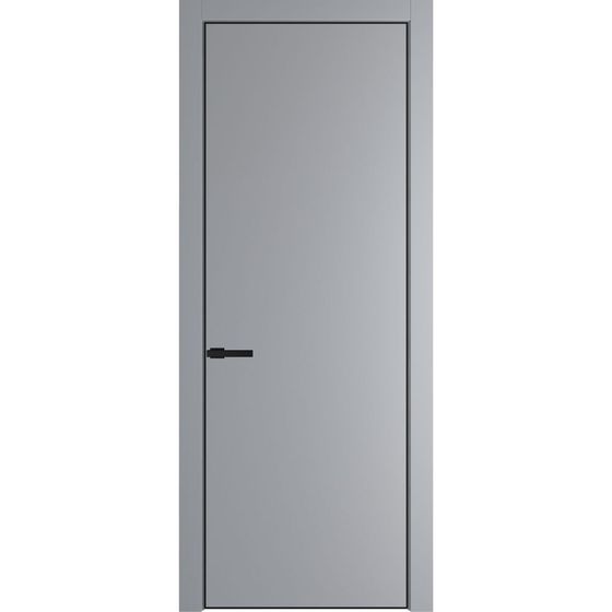 Фото межкомнатной двери эмаль Profil Doors 1PE смоки глухая кромка чёрная