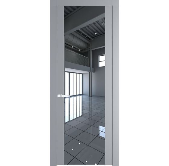 Межкомнатная дверь эмаль Profil Doors 1.7P смоки зеркало