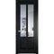 Межкомнатная дверь эмаль Profil Doors 4.8.2PD блэк остеклённая