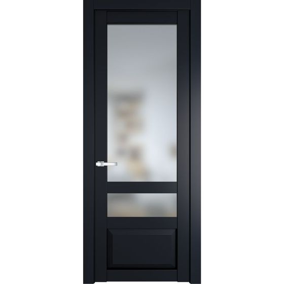 Межкомнатная дверь эмаль Profil Doors 2.5.4PD нэви блу остеклённая