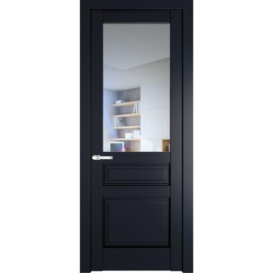 Межкомнатная дверь эмаль Profil Doors 3.5.3PD нэви блу остеклённая