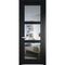 Межкомнатная дверь эмаль Profil Doors 4.6.2PD блэк остеклённая