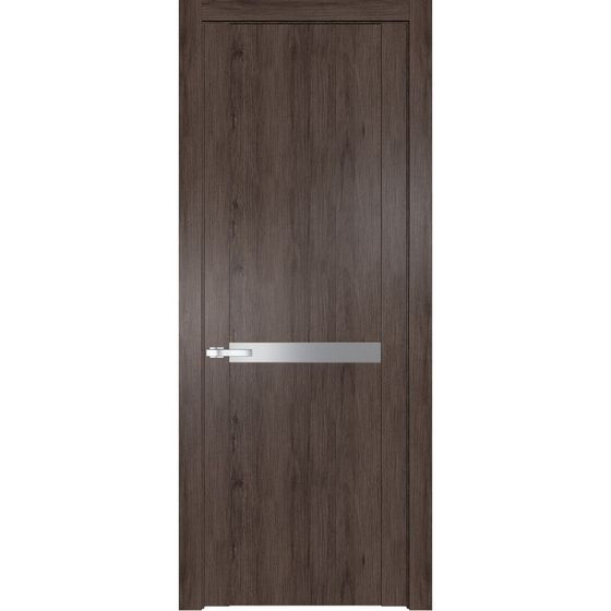 Межкомнатная дверь Profil Doors 1.4N дуб тобакко стекло серебро матлак